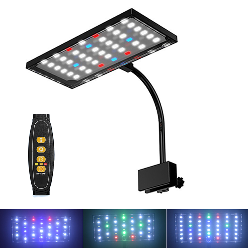 Aquarium Planted Tank Fertilizer - USB-Aquarium-LED-Licht Vollspektrum Wasserpflanzen-Wachstumslampe Fischbecken Einstellbare Helligkeit