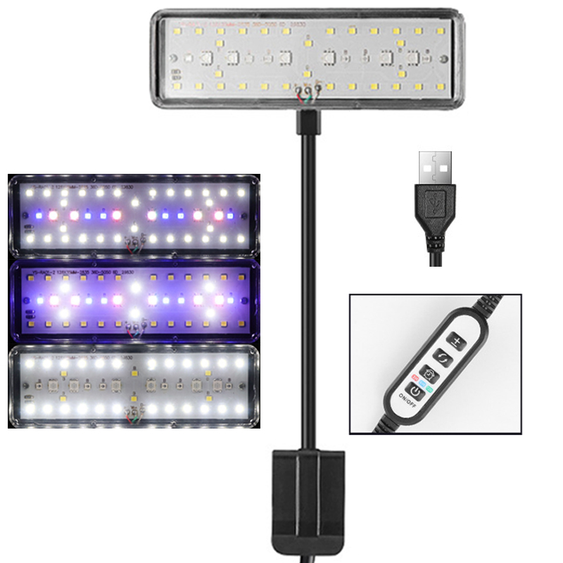 Aquarium Planted Tank Fertilizer - USB Aquarium LED-Beleuchtung Fischbecken Einstellbare Helligkeit
