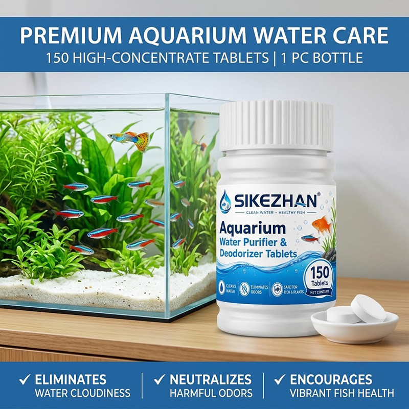 Aquarium Plant Vitamins - Aquarium-Wasserklärer Reinigungstabletten Umweltfreundlicher Schnellwirkender Geruchsentferner 150