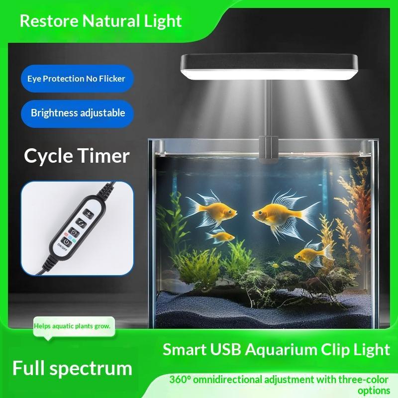 Planted Aquarium Cycling - LED Wasserdichte Aquariumbeleuchtung 360° Verstellbarer Winkel