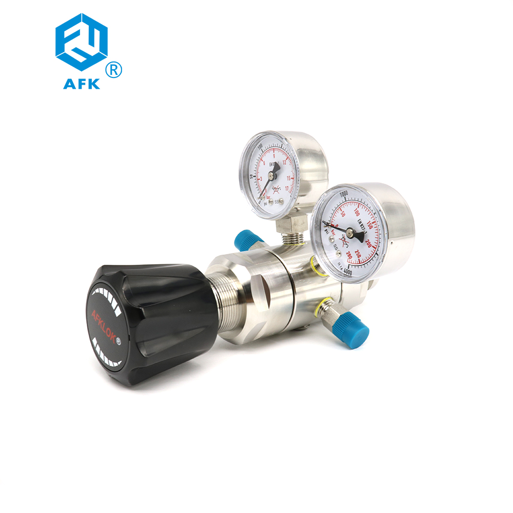 Co2 Regulator Dual Stage - Zweistufiger Druckregler aus Edelstahl 316L für