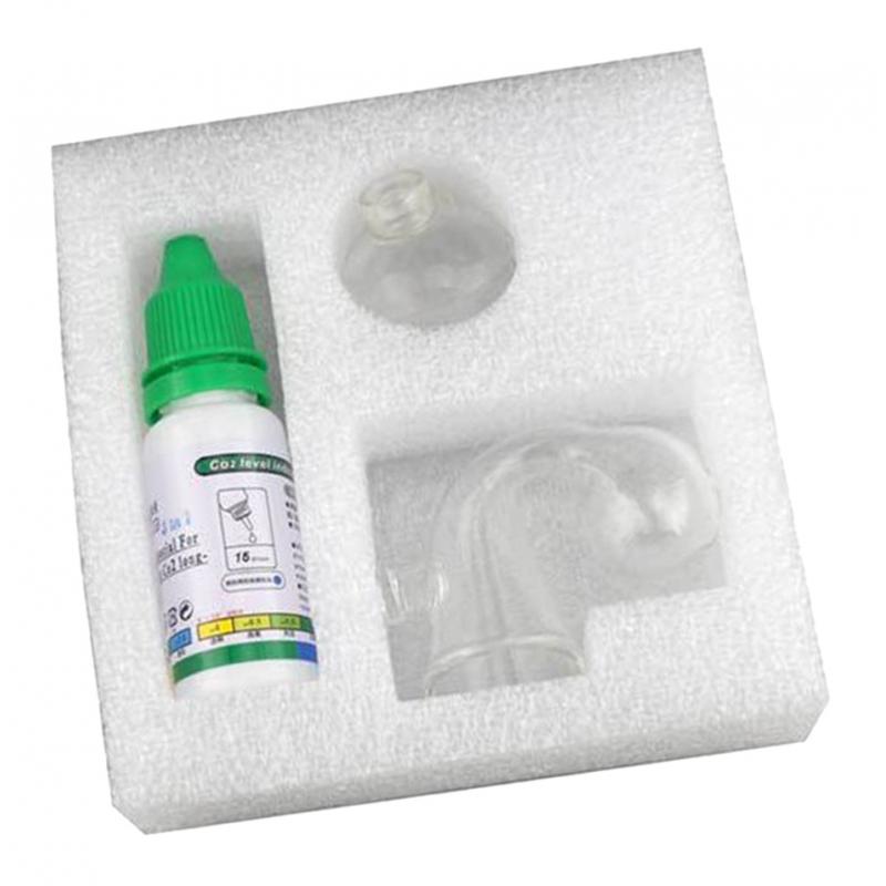 Planted Aquarium Materials - Aquarium CO2-Monitor Kohlendioxid-Drop-Checker aus Glas Langzeit-Sensor