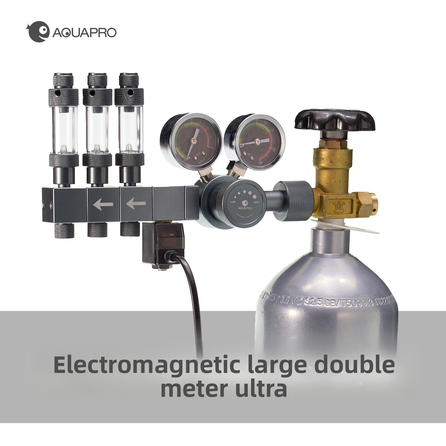 Co2 Regulator Dual Stage - AQUAPRO Professioneller zweistufiger Magnet-CO2-Regler und zwei