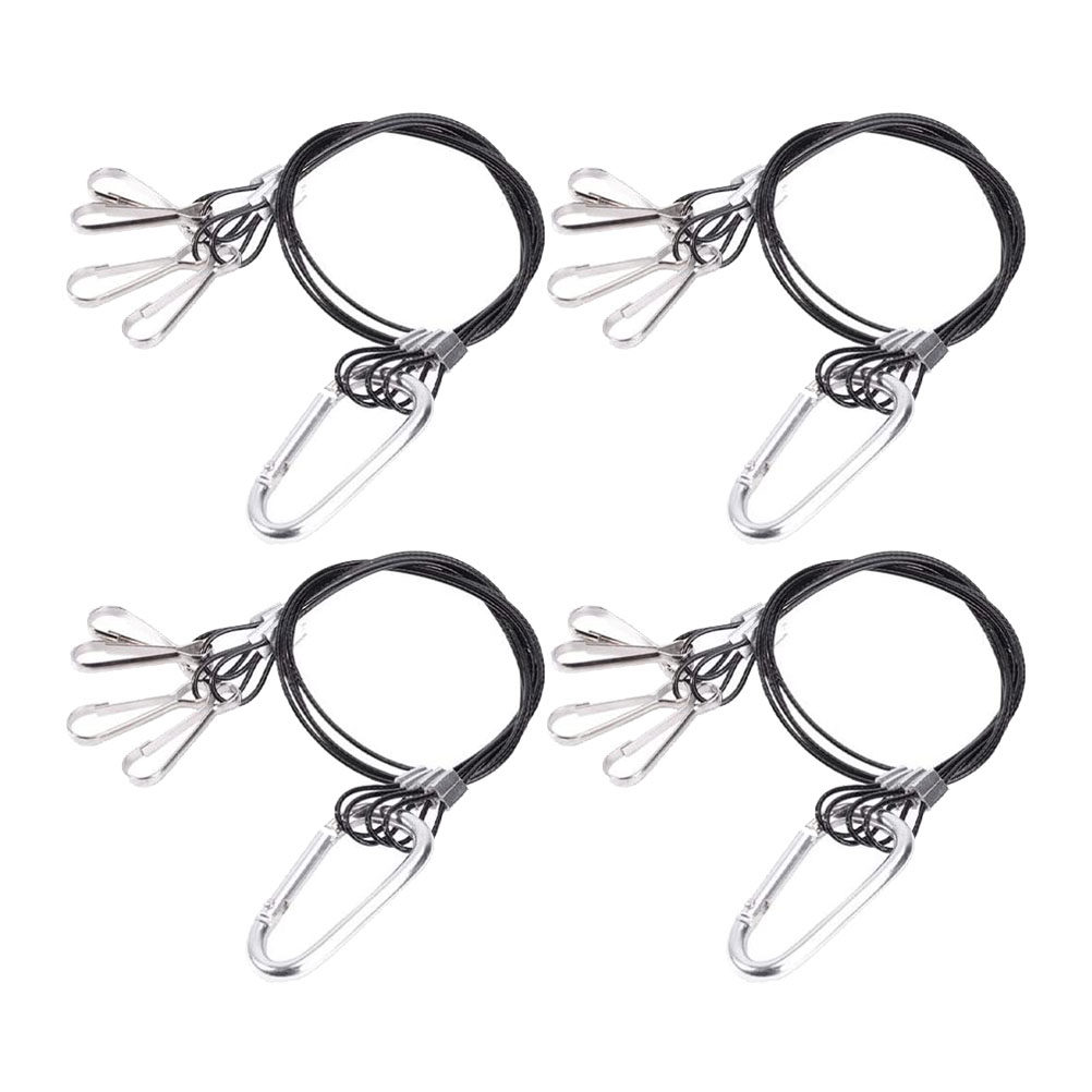 Planted Aquarium Hanging Light - 4-teiliges Premium-Edelstahl-Aufhängeseil-Set, Pflanzenlampenhalter, Aquarium-Lampenhalter, Hängekorb-Stütze, Hochleistungsfähig