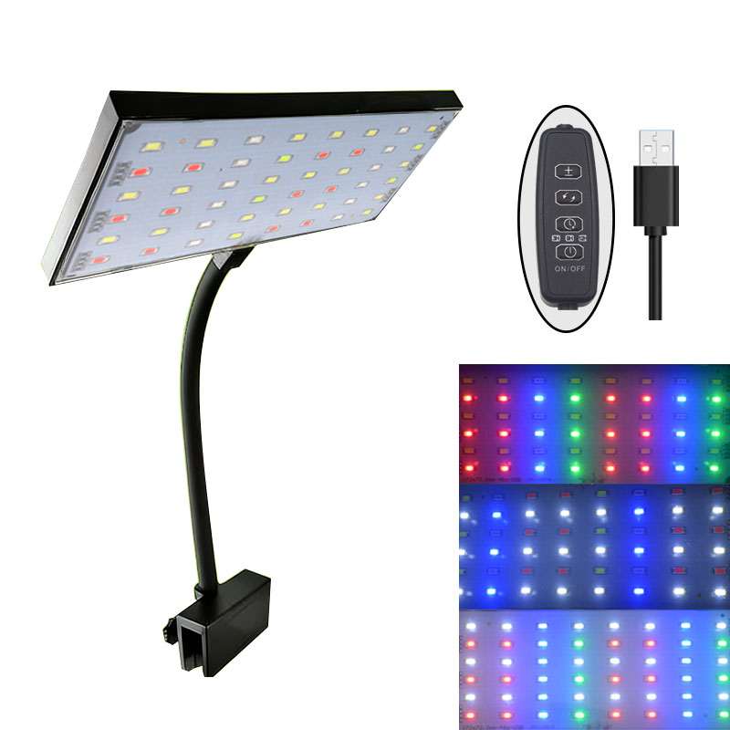 Planted Aquarium Cycling - Aquarium Fischbecken Vollspektrum LED-Beleuchtung mit Zyklus-Timer,