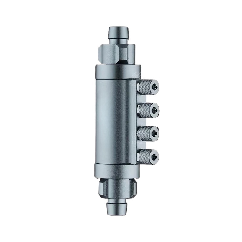 Aquarium Plant Fertilizer - 4-Port Dosierverteiler mit Rückschlagventilen für Inline-Aquarienfilter