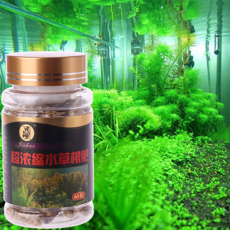 Aquarium Plant Root Fertilizer - 60 Wurzelkapseln, Aquarium-Pflanzendüngerkapseln, sicher für alle