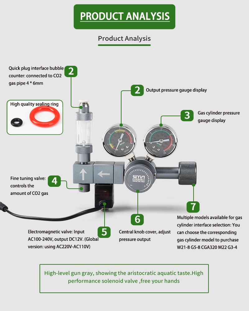 Aquarium DIY CO2-Regler, zweis – Co2 Regulator Dual Stage Bewertung und Preis