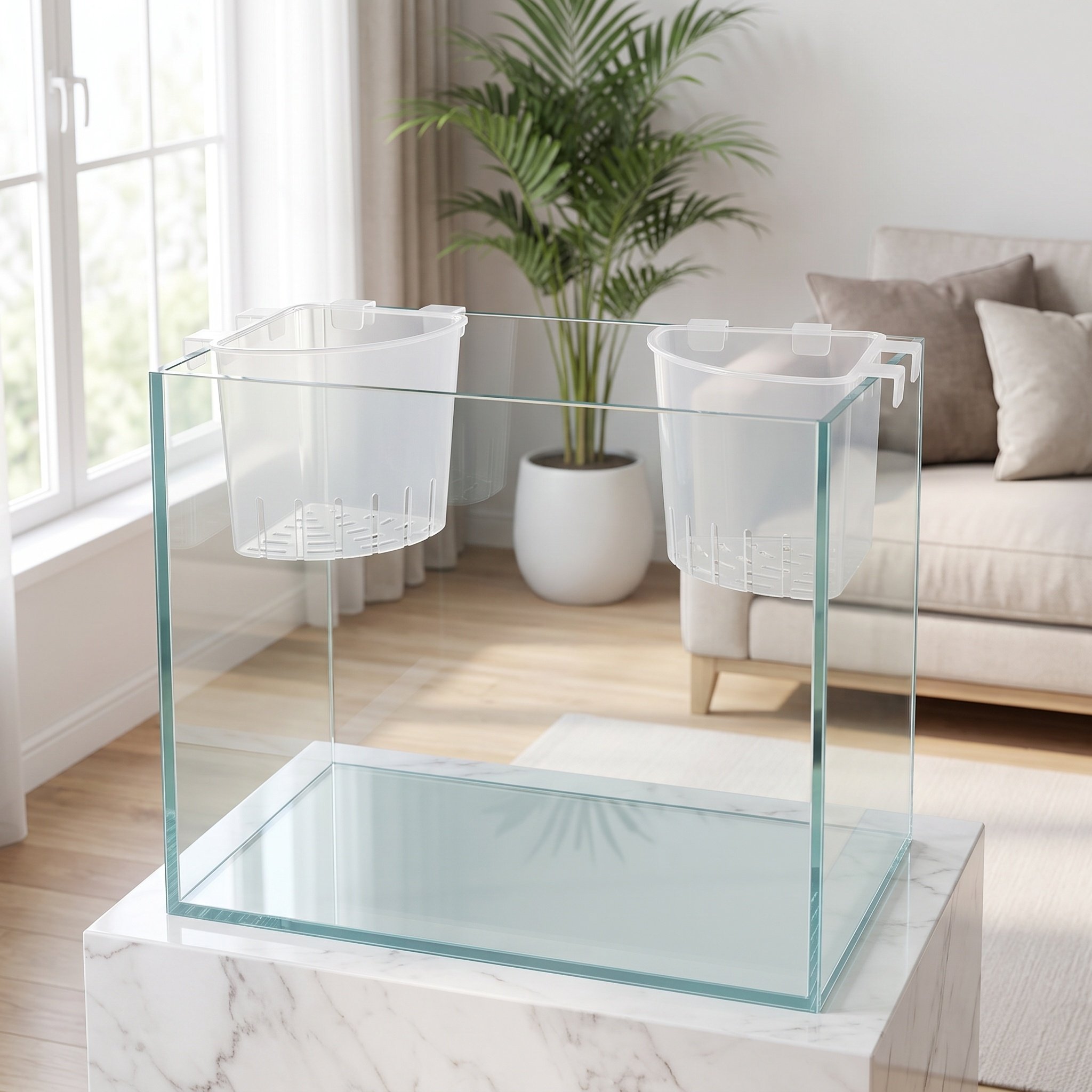 4 Stück Aquarium-Hänge-Eckpfla – Planted Aquarium With Fish Bewertung und Preis