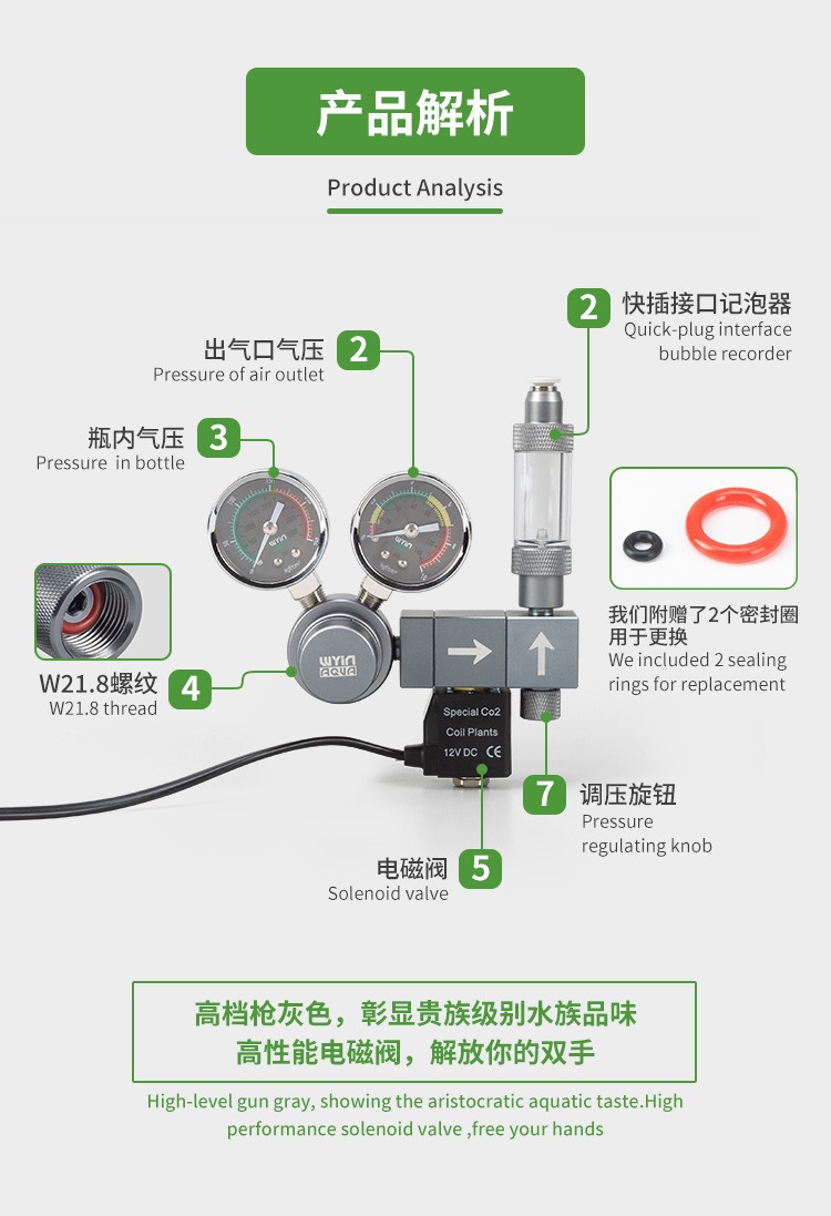 Aquarium CO2-Regler mit Doppel – Co2 Regulator Dual Stage Bewertung und Preis