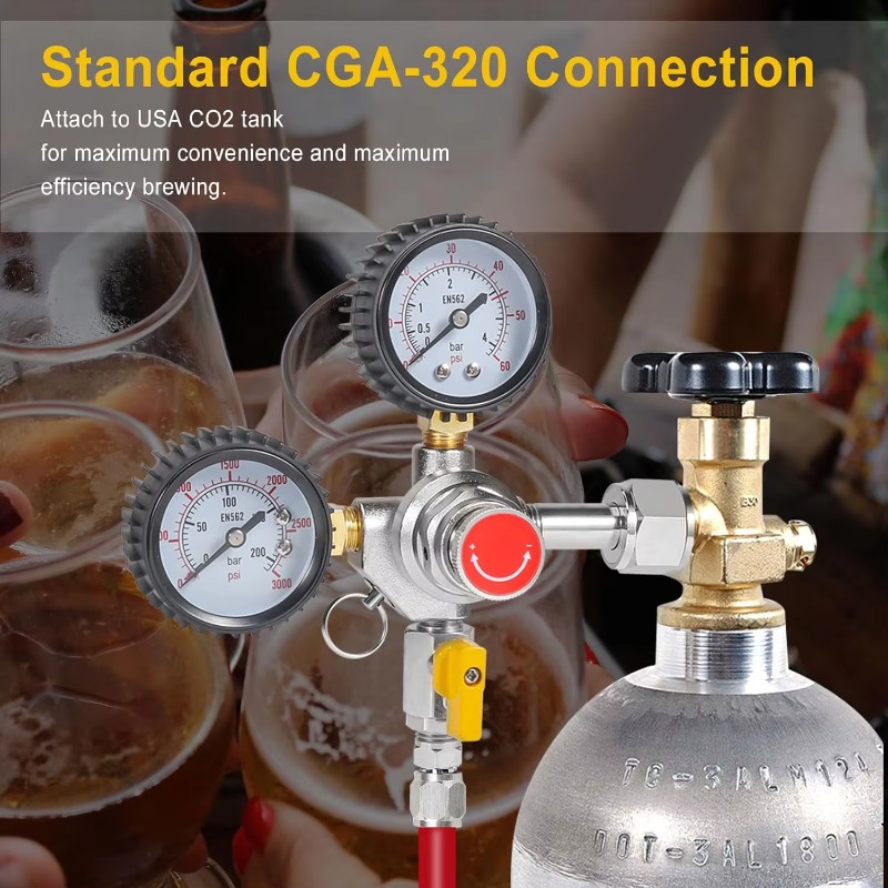 Doppel-Manometer CO2-Tankregle – Co2 Regulator Dual Stage Bewertung und Preis