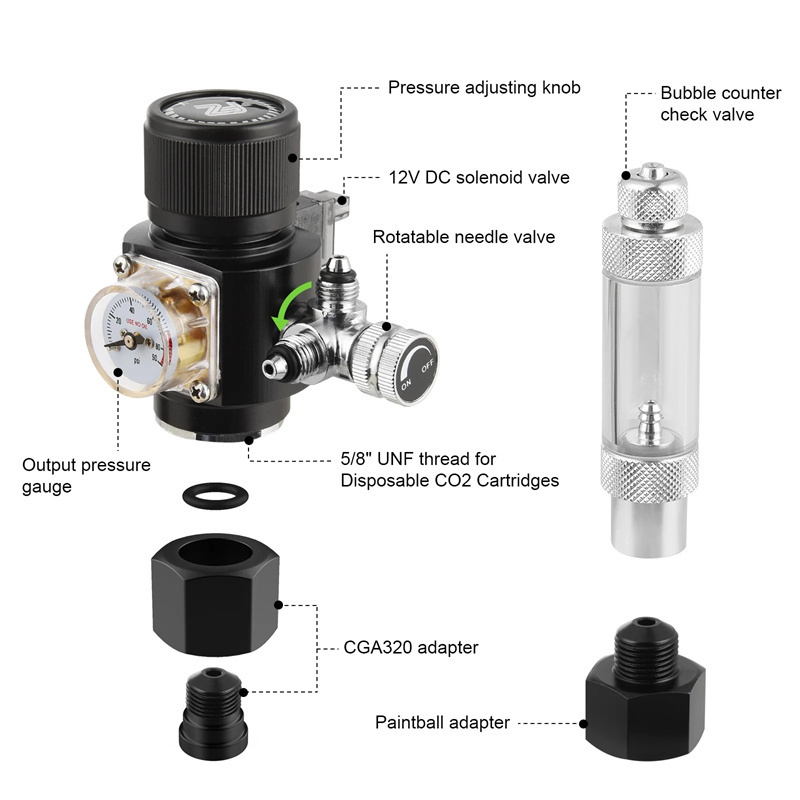 Fzone mini zweistufiger CO2-Re – Co2 Regulator Dual Stage Bewertung und Preis